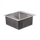 Набор 2 в 1 Lidz кухонная мойка H5050 3.0/1.0 мм Brush + дозатор для моющего средства (LIDZH5050BRU3010)