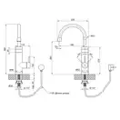 Кран для кухни проточный Lidz (NKS) 95 00 060 (LIDZNKS9500060)