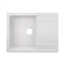 Lidz WHI-01 Кухонная мойка, искусственный камень, белая (LIDZWHI01650500200)