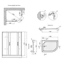 Душевая кабина Lidz Latwa SC120x85L.SAT.LOW.FR, стекло Frost 5мм, левая (LLSC12085LSATLOWFR)
