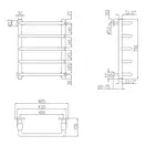 Полотенцесушитель водяной Lidz Standard (CRM) D32/20х1/2" 400x700 P5 (LSTNDD32201240705WAT)