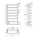 Полотенцесушитель водяной Lidz Standard (CRM) D32/20х1/2" 500x1000 P8 (LSTNDD322012501008WAT)