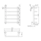Полотенцесушитель водяной Lidz Standard (CRM) D32/20х1/2" 500x700 P5 (LSTNDD32201250705WAT)