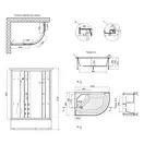 Гидромассажный бокс Lidz Tani SBM120x80L.SAT.HIGH.FR, стекло Frost 4мм (LTSBM12080LSATHIGHFR)