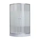 Душевая кабина Lidz Wieza SC80x80.SAT.LOW.L, стекло Linie 4 мм (LWISC8080SATLOWL)