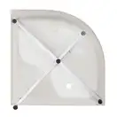 Душевая кабина Lidz Wieza SC90x90.SAT.HIGH.L, стекло Linie 4 мм (LWISC9090SATHIGHL)