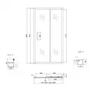 Lidz Zycie Душові двері в нішу 100x185, хром (LZSD100185CRMFR)