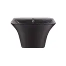 Раковина подвесная моноблок Qtap Crow 600х430х385 Matt black с донным клапаном QT0511G835MB