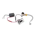Qtap Scorpio Панель смыва для писсуара, хром/черный (QT146601ACCHR)
