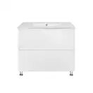 Комплект Qtap Tern 800х725х437 White тумба напольная + раковина врезная, с полотенцедержателем QT1771TNЛ8013080CW (QT1771TNL8013080CW)