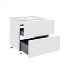 Комплект Qtap Tern 800х725х437 White тумба напольная + раковина врезная, с полотенцедержателем QT1771TNЛ8013080CW (QT1771TNL8013080CW)