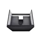 Тумба подвесная Qtap Tern 600х580х437 Matt black с полотенцедержателем QT1774TPL602MB