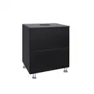 Тумба напольная Qtap Tern 600х616х469 Matt black со столешницей и полотенцедержателем QT1773TNЛ602G (QT1780TNL602MB)