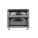 Тумба напольная Qtap Tern 700х616х469 Matt black со столешницей и полотенцедержателем QT1773TNЛ702G (QT1780TNL702MB)