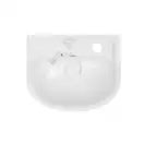 Раковина напольная с пьедесталом Qtap Baby 375x305x520 White с рисунком, с донным клапаном QT2311LP304BW (QT2311LP304BEWD)