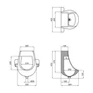 Qtap Scorpio Писсуар детский подвесной, белый (QT2388U460W)