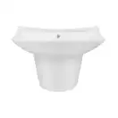 Раковина подвесная моноблок Qtap Presto 600х450х405mm White с донным клапаном QT2411G822W