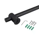 Qtap Lepit Штанга для душа, матовий чорний (QTLEP82103OB)