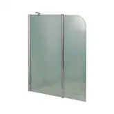 Штора на ванну Lidz Brama SS120x140L.CRM.FR стекло Frost 6 мм, левая (LBSS120140LCRMFR)