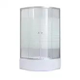 Душевая кабина Lidz Wieza SC80x80.SAT.MID.L, стекло Linie 4 мм (LWISC8080SATMIDL)