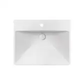 Раковина Qtap Albatross D 600х500х210 White с донным клапаном QT01115060DW