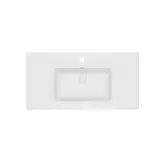 Раковина Qtap Albatross E49 1000х490х200 White с донным клапаном QT01119100E49W