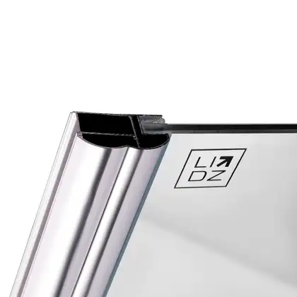 Штора на ванну Lidz Brama SS120x140L.CRM.TR стекло прозрачное 6 мм, левая (LBSS120140LCRMTR)