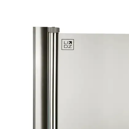 Штора на ванну Lidz Brama SS80x140L.CRM.TR стекло прозрачное 6 мм, левая (LBSS80140LCRMTR)