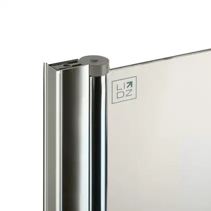 Штора на ванну Lidz Brama SS80x140L.CRM.TR стекло прозрачное 6 мм, левая (LBSS80140LCRMTR)