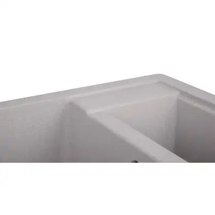 Кухонная мойка с дополнительной чашей Lidz 615x500/200 GRA-09 (LIDZGRA09615500200)