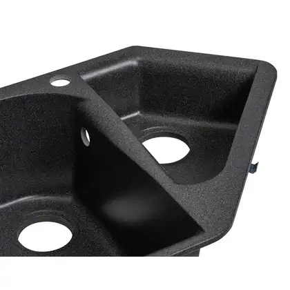 Кухонная мойка с дополнительной чашей Lidz 1000x500/225 GRF-13 (LIDZGRF131000500225)