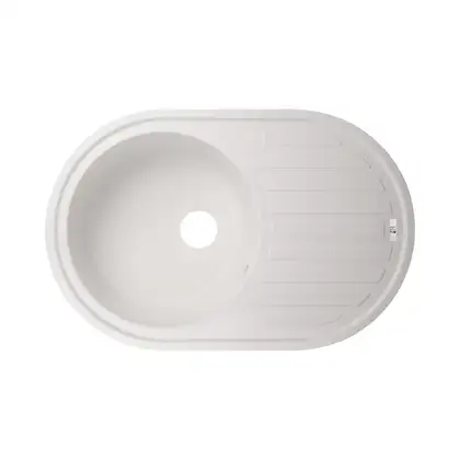 Lidz WHI-01 Кухонна мийка, біла (LIDZWHI10780500200)