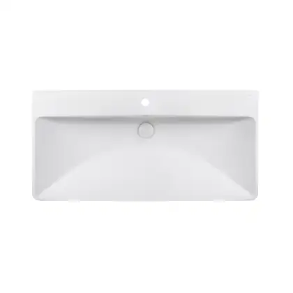 Раковина Qtap Albatross D 1000х500х210 White с донным клапаном QT01115100DW