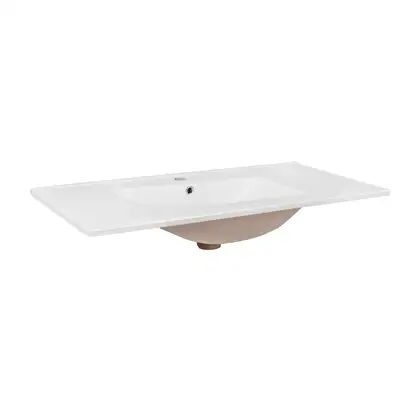 Раковина Qtap Albatross E 1000х460х180 White с донным клапаном QT01119100EW