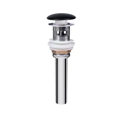 Раковина подвесная моноблок Qtap Crow 600х430х385 Matt black с донным клапаном QT0511G835MB