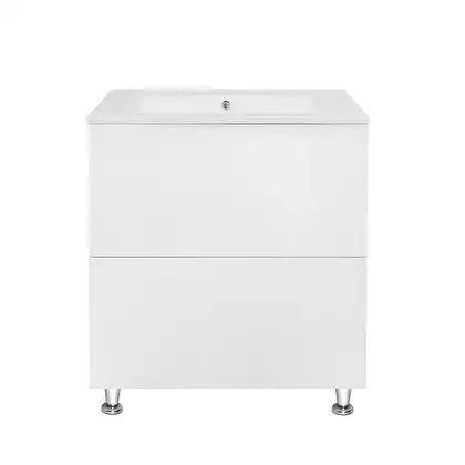 Комплект Qtap Tern 700х725х437 White тумба напольная + раковина врезная, с полотенцедержателем QT1771TNЛ7013070CW (QT1771TNL7013070CW)
