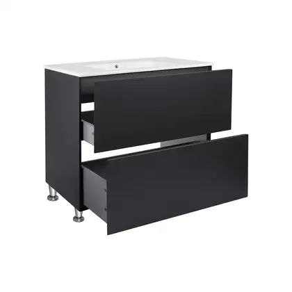 Комплект Qtap Tern 800х725х437 Matt black тумба напольная + раковина врезная, с полотенцедержателем QT1771TNЛ8023080CG (QT1771TNL8023080CMB) Комплект Qtap Tern 800х725х437 Matt black тумба напольная + раковина врезная, с полотенцедержателем QT1771TNЛ8023080CG (QT1771TNL8023080CMB)