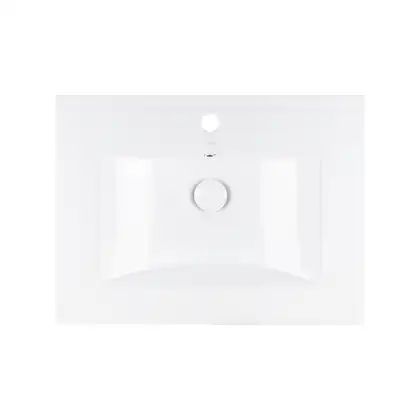 Комплект Qtap Tern 600х580х437 White тумба напольная + раковина врезная, с полотенцедержателем QT1772TPЛ6013060CW (QT1772TPL6013060CW)