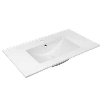 Комплект Qtap Tern 700х580х437 Matt black тумба напольная + раковина врезная, с полотенцедержателем QT1772TPЛ7023070CG (QT1772TPL7023070CMB)