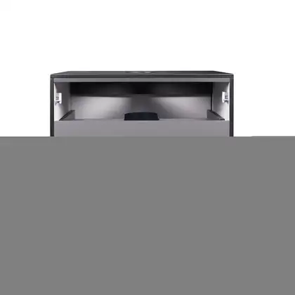 Тумба напольная Qtap Tern 800х616х469 Matt black со столешницей и полотенцедержателем QT1773TNЛ802G (QT1780TNL802MB)