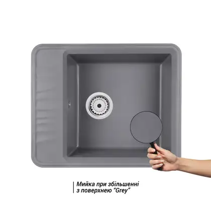 Кухонная мойка Qtap CS 6250 Grey (QT6250GRE471)