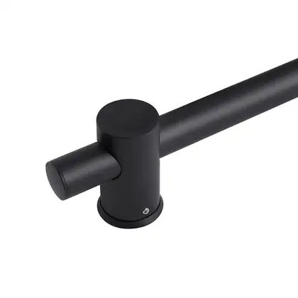 Qtap Lepit Штанга для душа, матовий чорний (QTLEP82103OB)