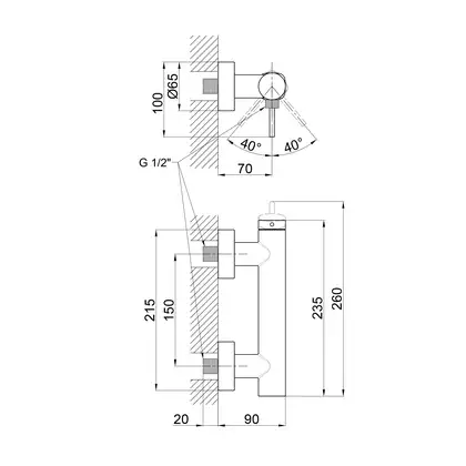 Смеситель для душа Qtap Robin 4060102B (QTROB4060102B)