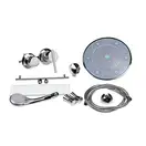 Набор Lidz душевой бокс Tani SB90x90.SAT.LOW.FR, стекло Frost 4 мм + поддон Kupala (LTSB9090SATLOWFR2SET)