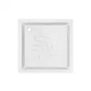 Набор Lidz душевая кабина Wawel SC90x90.SAT.LOW.FR, стекло Frost 4 мм + поддон Mazur (LWASC9090SATLOWFR2SET)