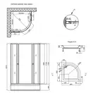 Набор Lidz душевая кабина Wieza SC80x80.SAT.MID.L, стекло Linie 4 мм + поддон с панелью Kupala (LWISC8080SATMIDL2SET)