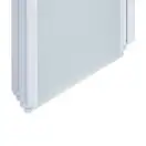 Штора на ванну Qtap Gemini WHI40114RP6 стекло Pear 6 мм, 100x140 см (GEMWHI40114RP6)