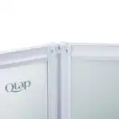 Штора на ванну Qtap Gemini WHI401314RP4 стекло Pear 4 мм, 130x140 см (GEMWHI401314RP4)