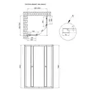 Душевая кабина Qtap Pisces CRM109-11SP5 90-105x90-105 см, стекло Pear 5 мм без поддона (PISCRM10911SC5)