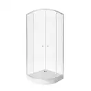 Набор Qtap душевая кабина Presto New CRM1088AC5 Clear 2020х800х800 мм + поддон Robin 308812C 80x80x12 см с сифоном (PRENEWCRM1088AC5SET)